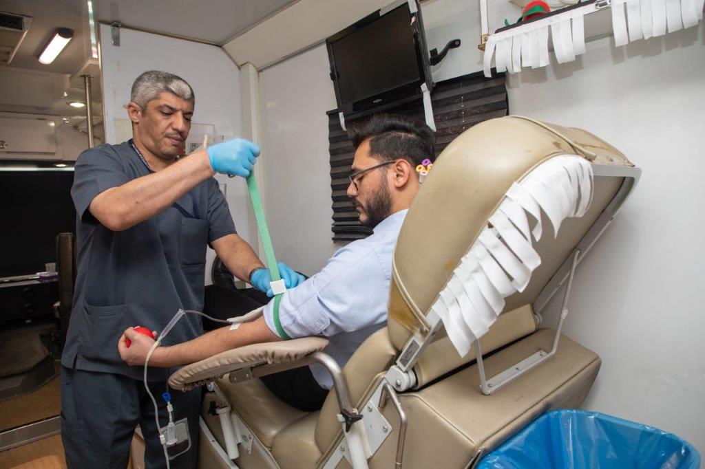 "نتشارك أغلى ما نملك 🩸" فعالية التبرع بالدم بالشراكة مع مستشفى الملك فيصل التخصصي